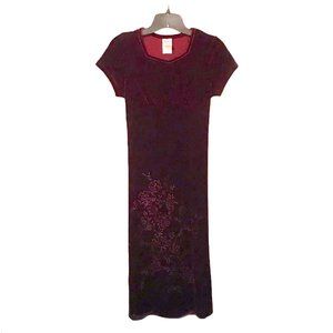 Brooke Lindsey Velvet Floral Dress 14